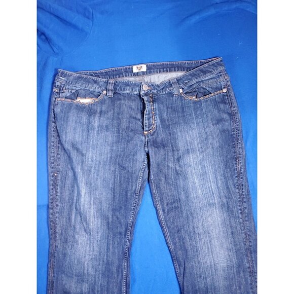 Vintage ANTIK DENIM Men's Jeans Button Fly Blue Jeans Metal studs  Size 42 - Picture 2 of 16